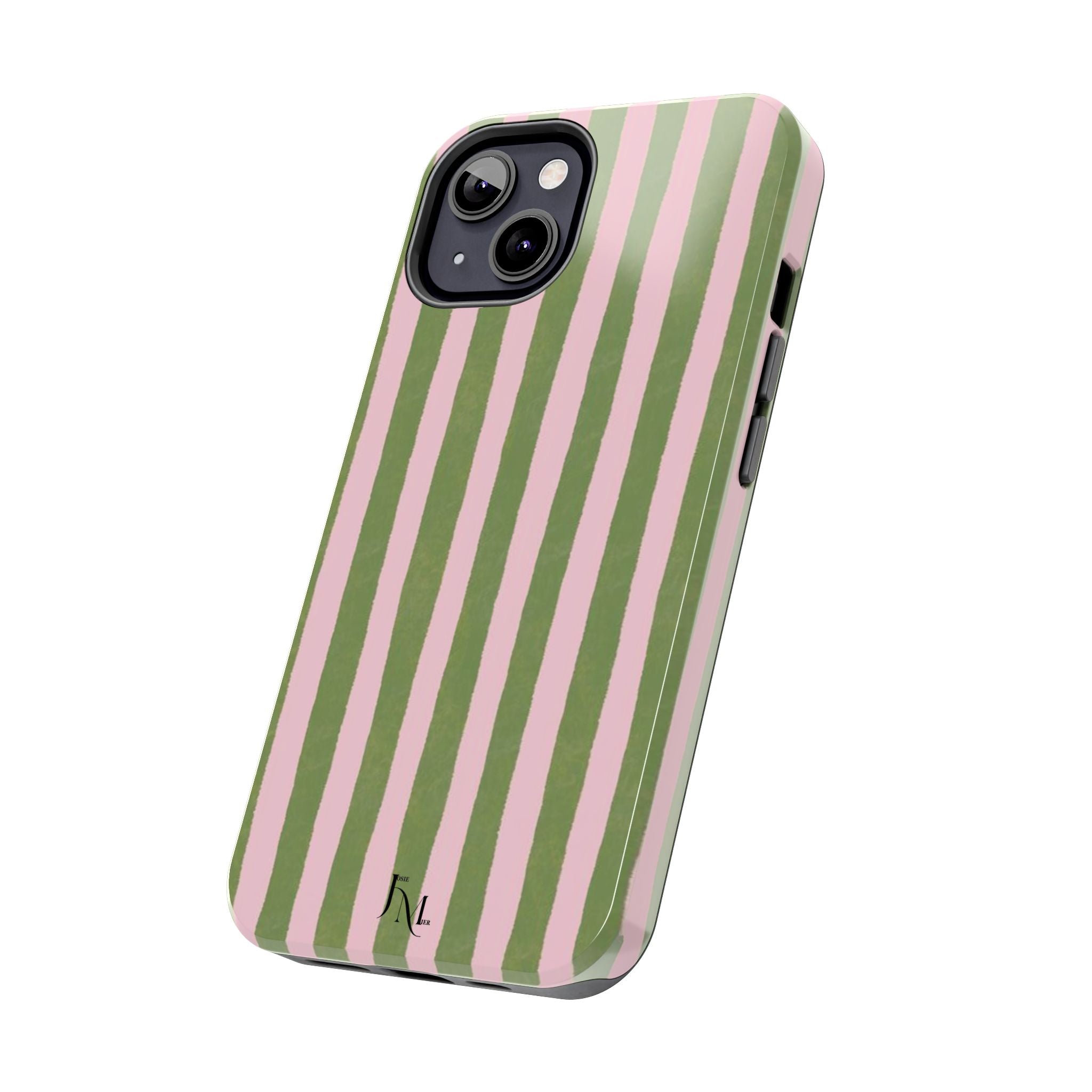 Striped Pink & Olive