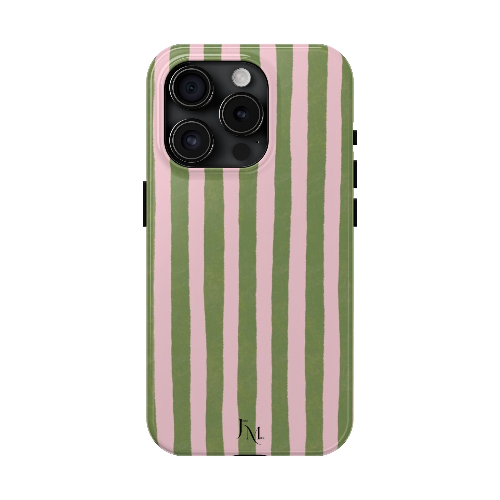 Striped Pink & Olive