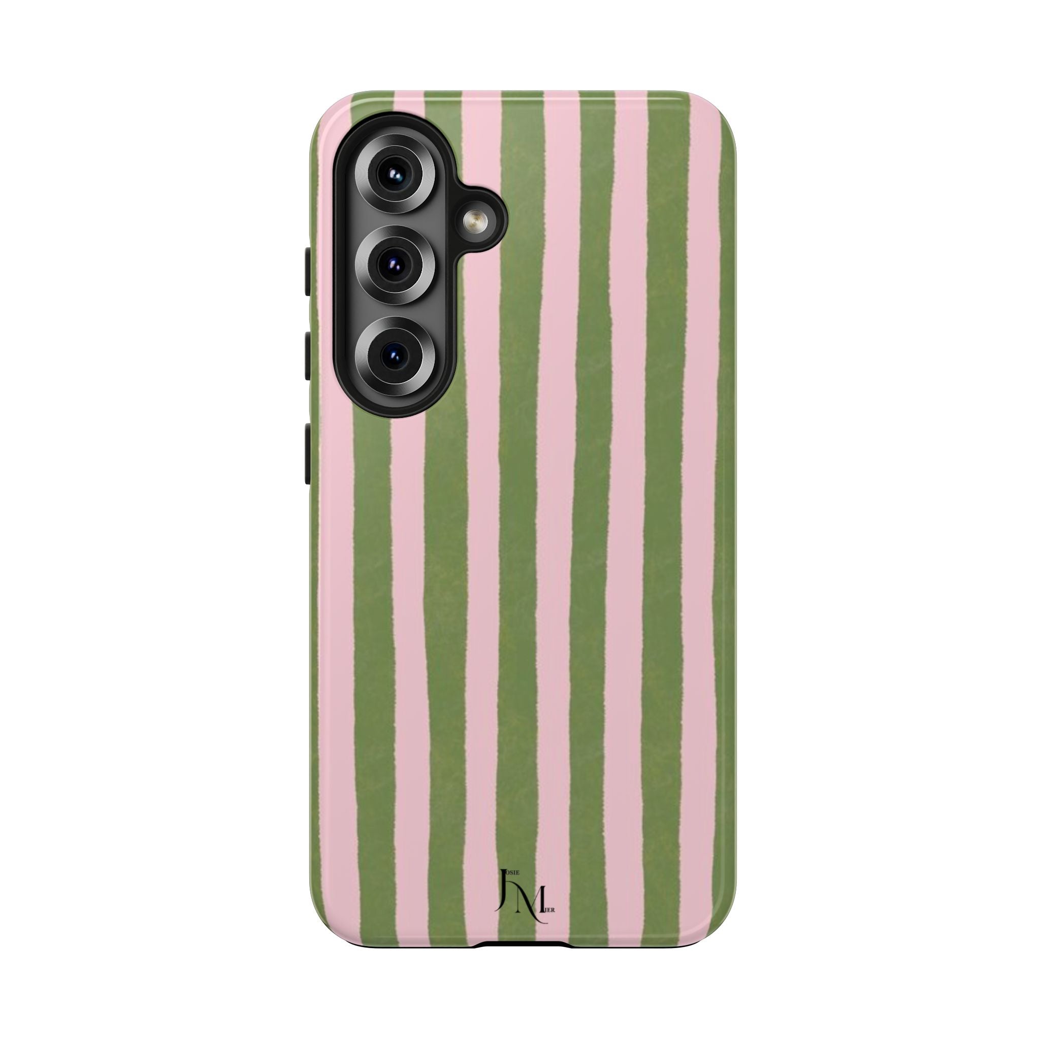 Striped Pink & Olive
