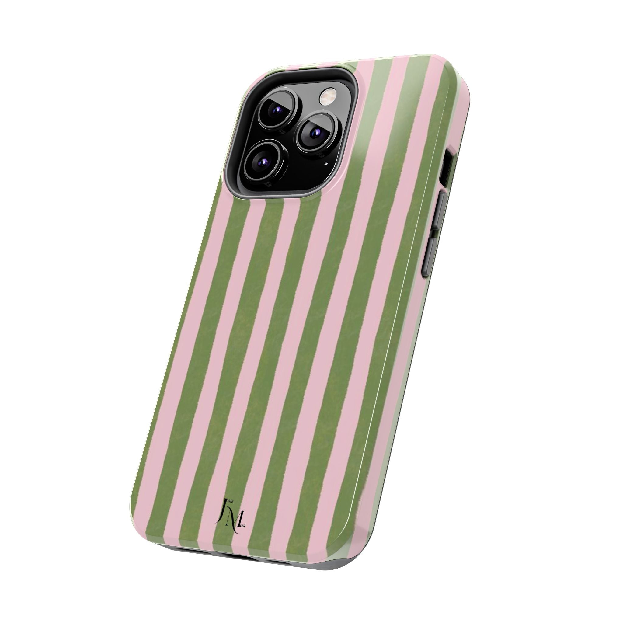 Striped Pink & Olive