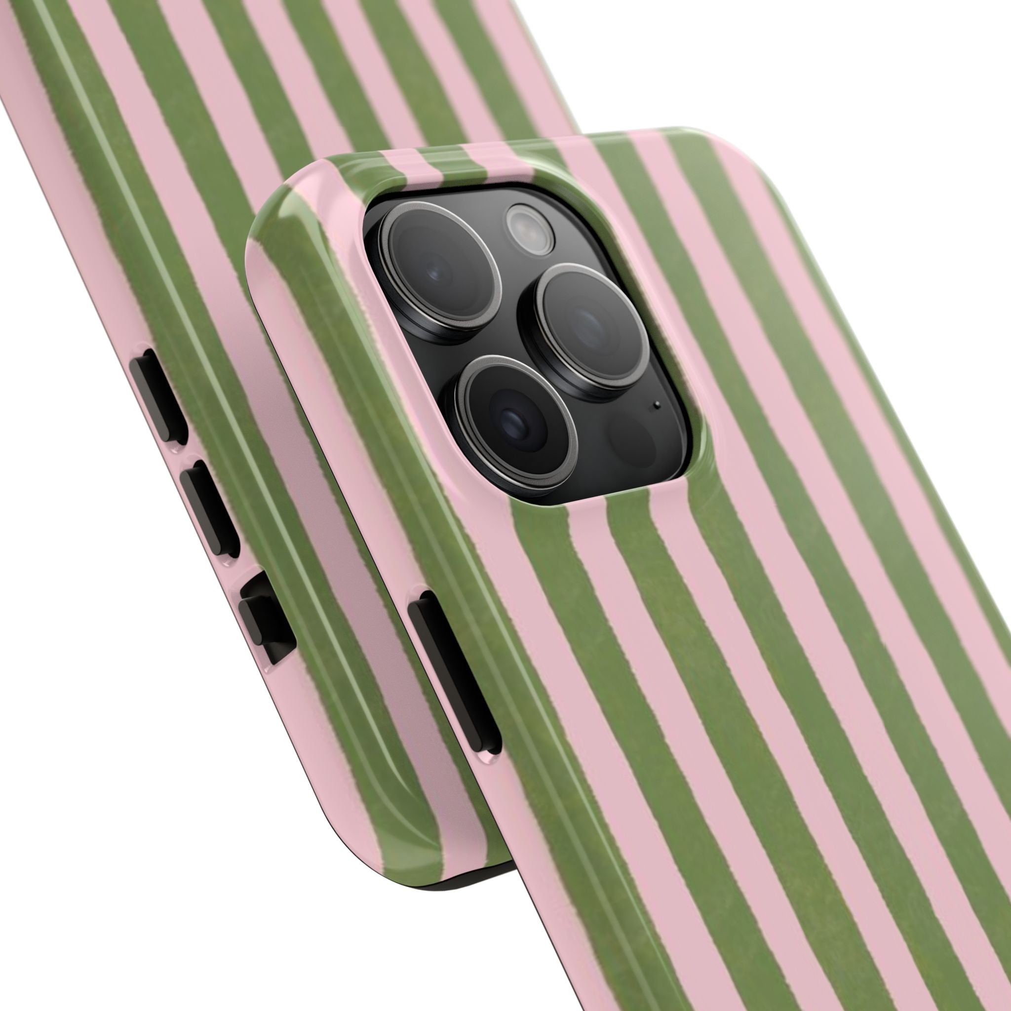 Striped Pink & Olive