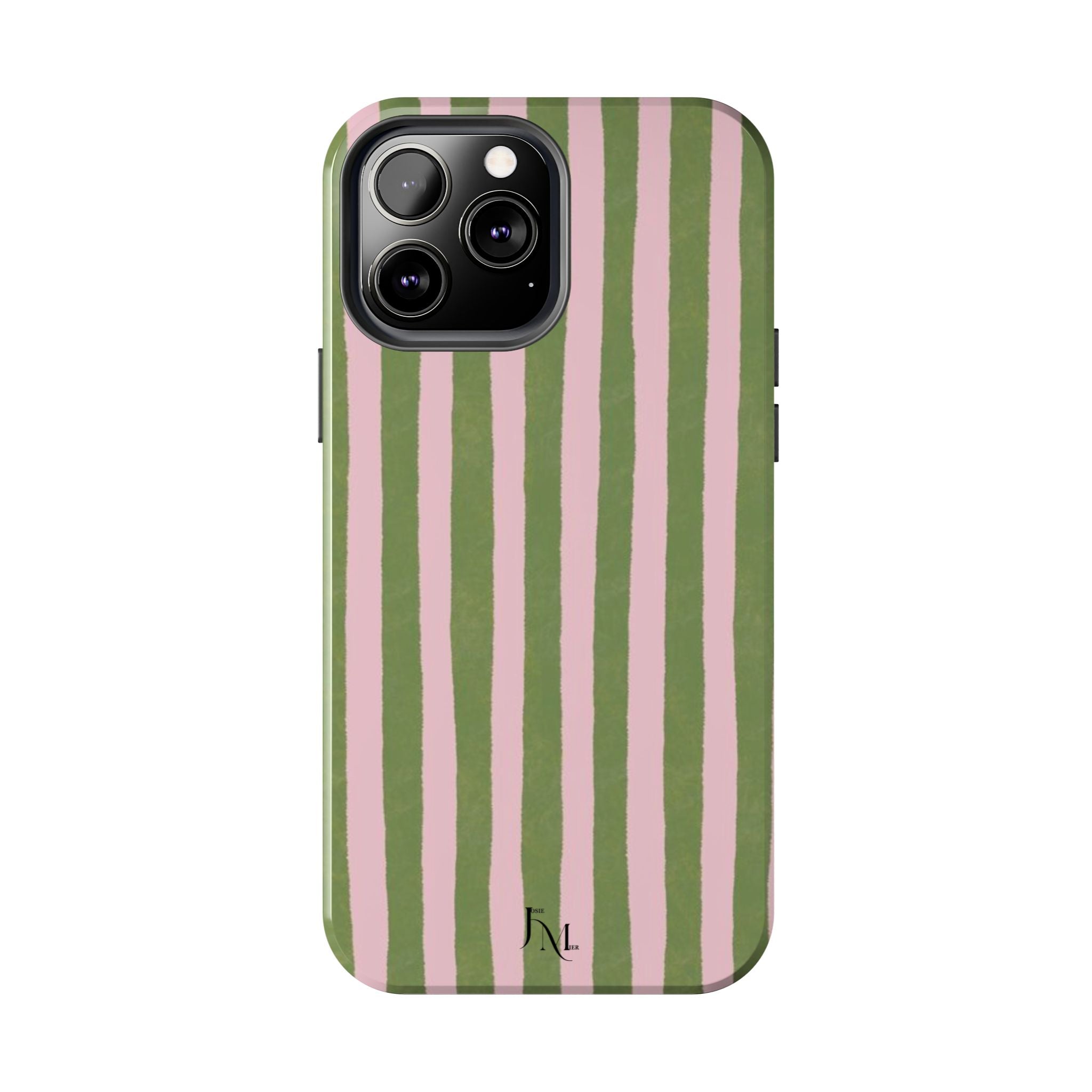Striped Pink & Olive
