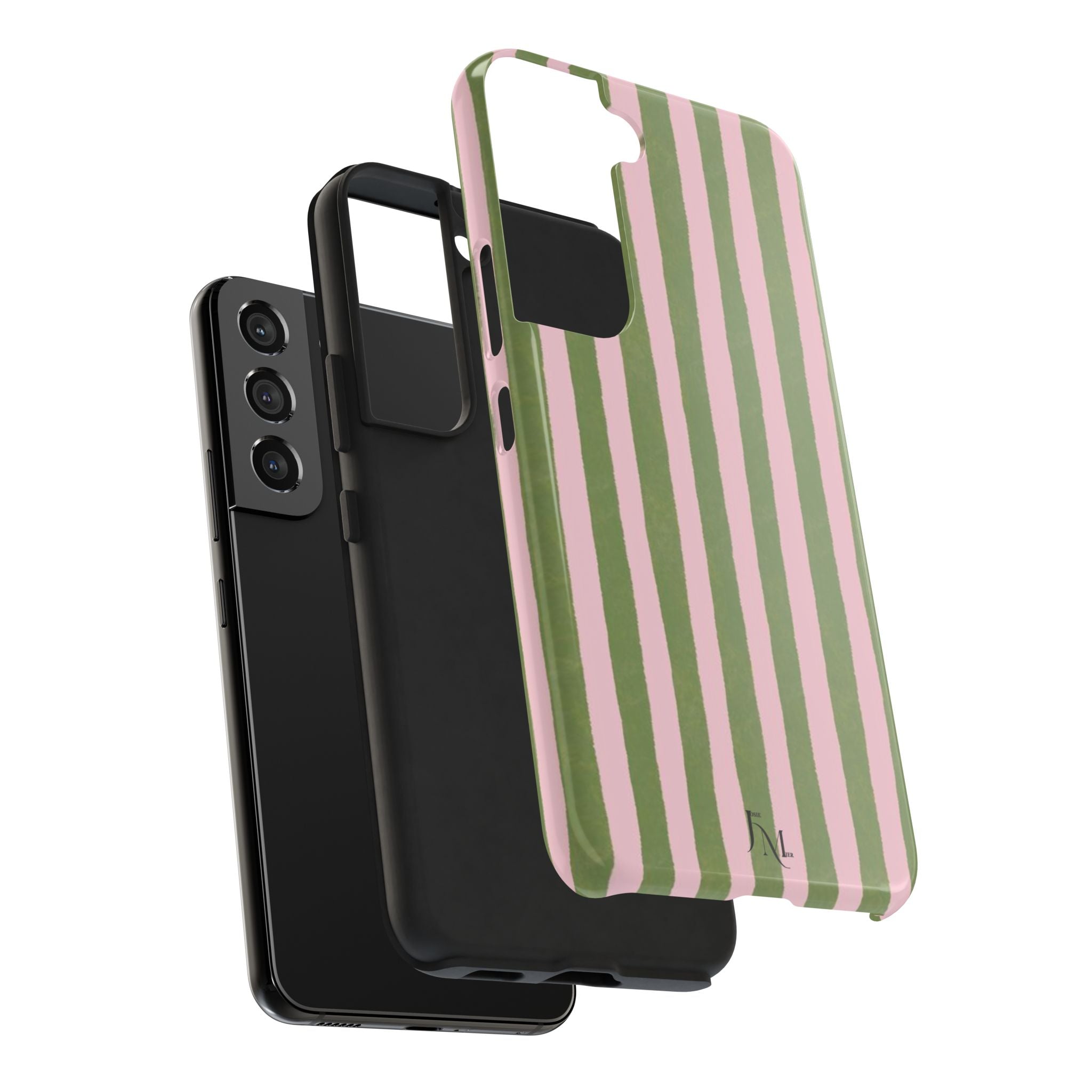 Striped Pink & Olive