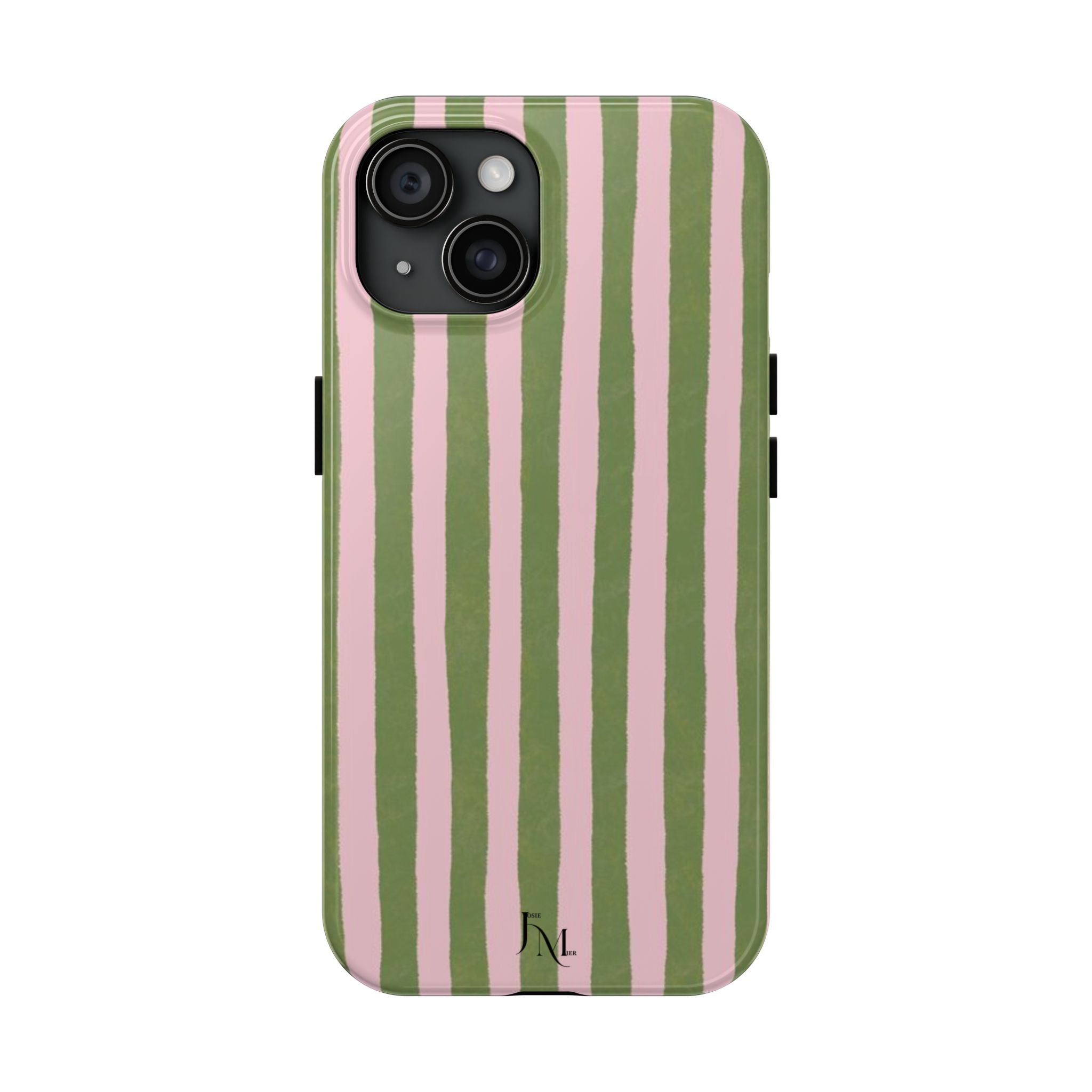 Striped Pink & Olive
