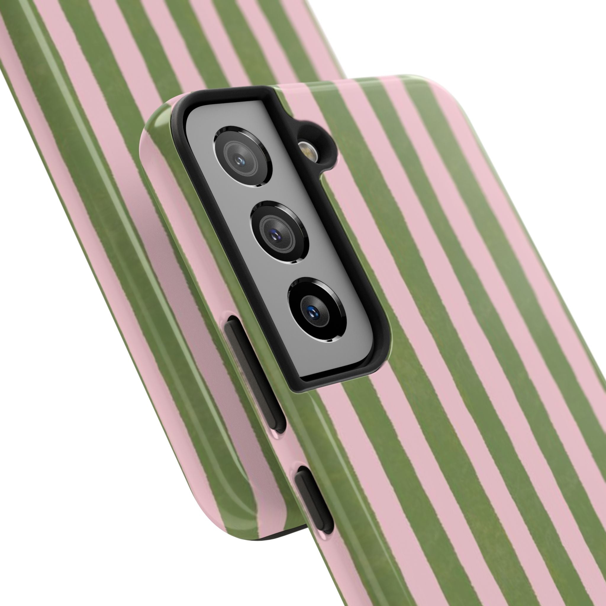Striped Pink & Olive