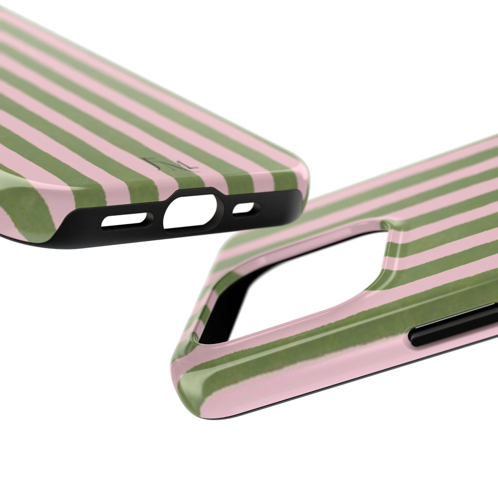 Striped Pink & Olive